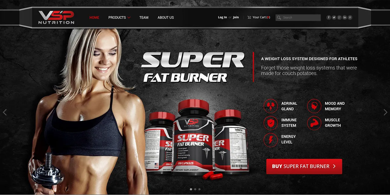 E-commerce website design portfolio sample 12