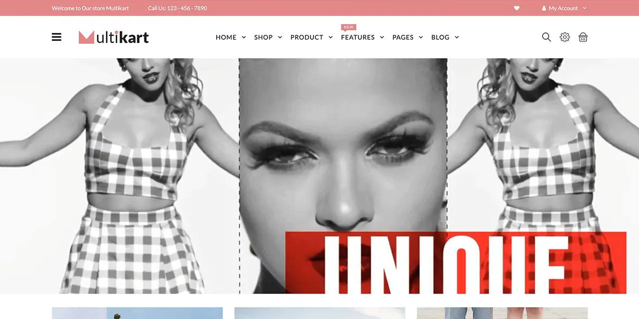 E-commerce website design portfolio sample 3
