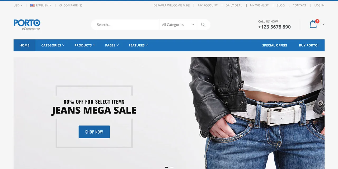 E-commerce website design portfolio sample 6